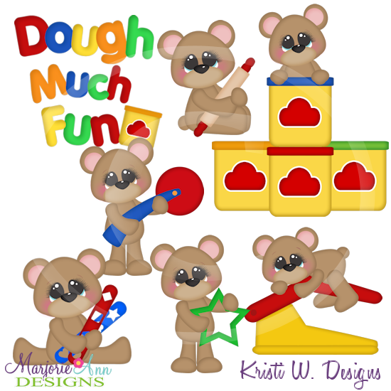 Dough Much Fun SVG Cutting Files Includes Clipart - Click Image to Close